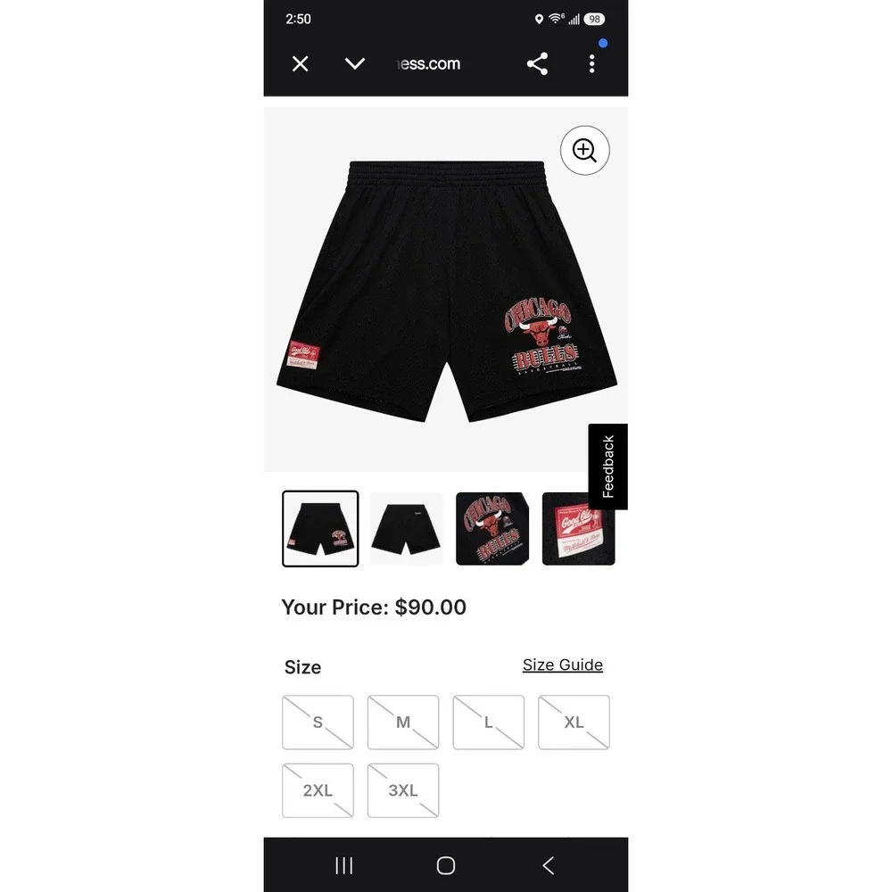 Mitchell & Ness x Joe Freshgoods Chicago Bulls Good Old Days Mesh Shorts...
